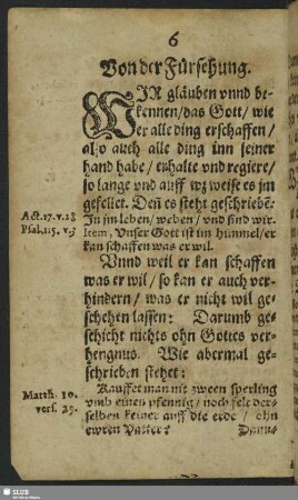 Von der Fürsehung