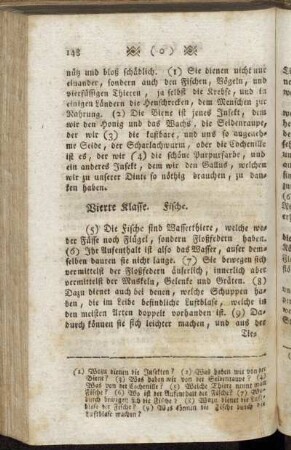 Vierte Klasse. Fische.