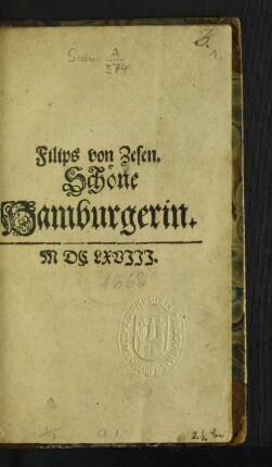 Filips von Zesen. Schöne Hamburgerin