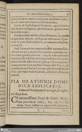 Pia Orationis Dominicae Explicatio
