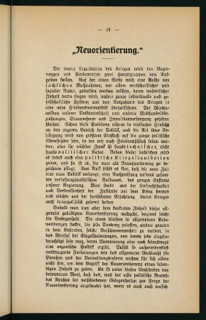 19-27, "Neuorientierung"
