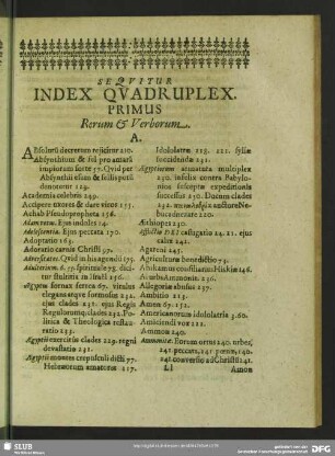 Sequitur Index Quadruplex
