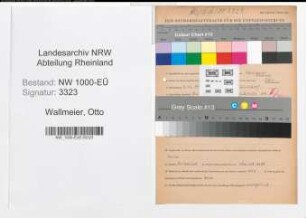 Entnazifizierung Otto Wallmeier, geb. 09.12.1910 (Gartenarbeiter)
