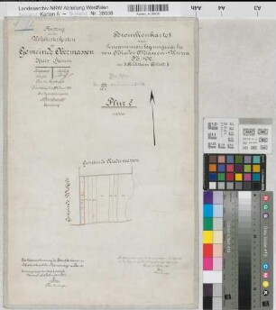 Massen (Unna), Zusammenlegung Niedermassen, Bl. 8 Brouillonkarte Obermassen Flur 7