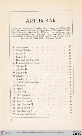 Artur Bär (Nr. 1-41)