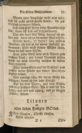 Litaney zu allen lieben Heiligen Gottes