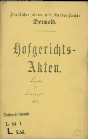 Lücke, Hermann gegen Johann Leinewebers Erben - Schuldforderung