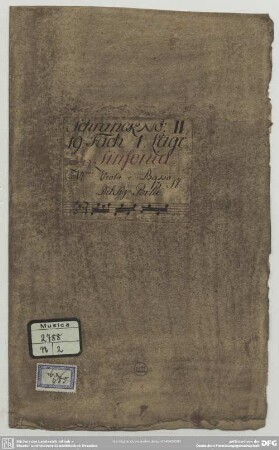 Symphonies - Mus.2788-N-2 : strings, bc - D