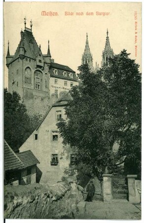Meißen. Blick nach dem Burgtor