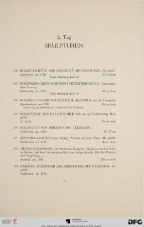 Skulpturen (Nr. 156-163)