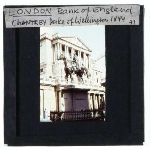 London, Bank of England,London, Chantrey, Reiterstandbild Duke of Wellington