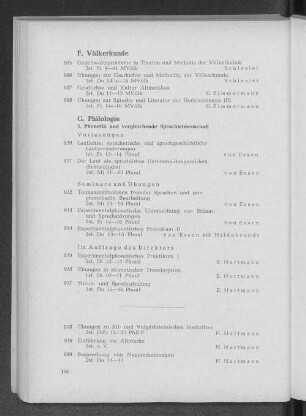 F. Völkerkunde