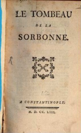 Le Tombeau de la Sorbonne
