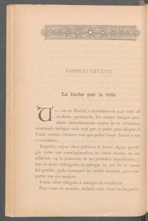 Capítulo LXXXVIII - La lucha por la vida