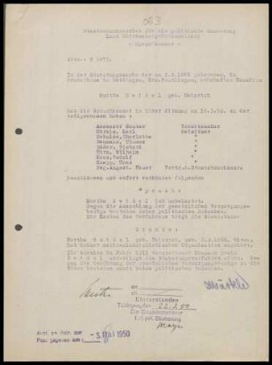 Seidel, Martha, geb. Heinrich