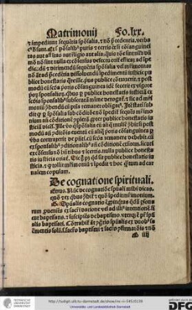 De cognatione spirituali.