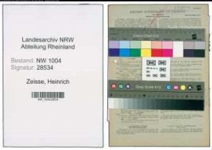 Entnazifizierung Heinrich Zeisse , geb. 20.11.1919 (Angestellter)