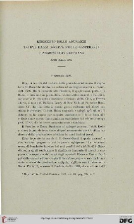 Resoconto delle adunanze tenute dalla Società per le conferenze d'Archeologia cristiana