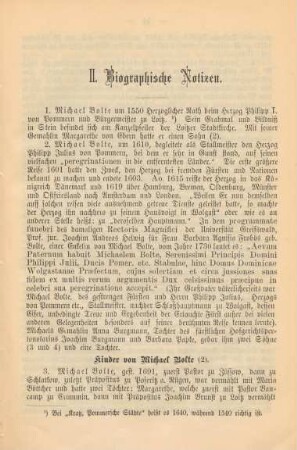 II. Biographische Notizen