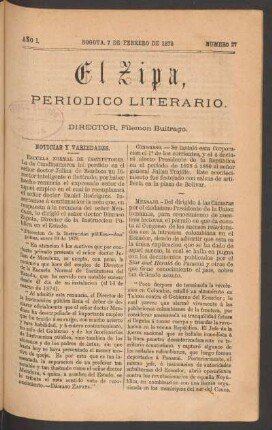 1878,1,27: año 1, número 27 (7 de febrero de 1878)