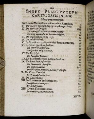 Index Præcipuorum Capitulorum In Hoc Libro contentorum.