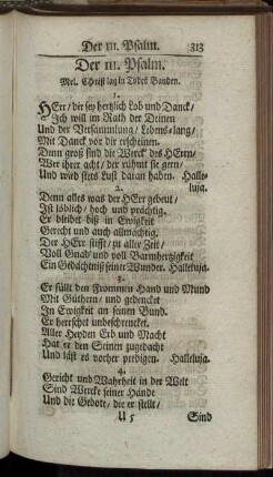 Der 111. Psalm. - Der 120. Psalm.