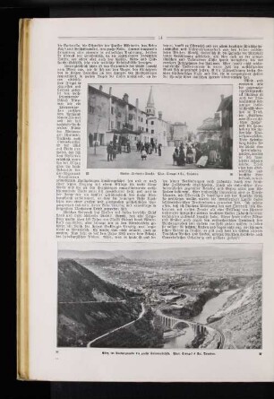 Görz, im Vordergrunde die große Salcanobrücke.