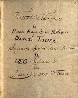 Tractatus de deo uno et trino - BSB Clm 28046