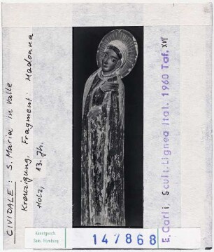Cividale: Tempietto (S. Maria in Valle), Kreuzigung, Fragment, MAdonna