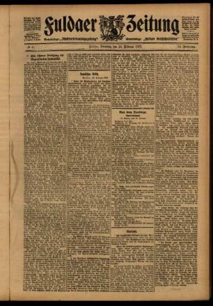 Ausgabe vom Dienstag, den 19. Februar 1907.