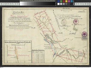 Situationsriss der Braunkohlenmutung"Werner Schulenburg"bei Eichberg Krs. Filehne