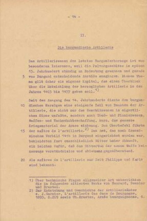 II. Die burgundische Artillerie