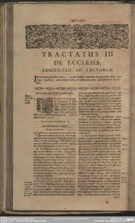 Tractatus III. De Ecclesia