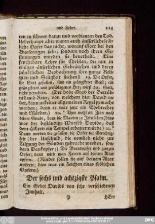 Der sechs und achtzigste Psalm.