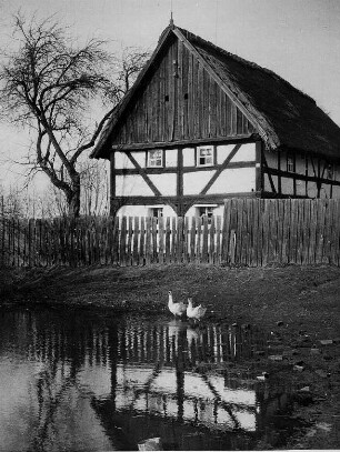 Ralbitz Oberlausitz). Sorbisches Umgebindehaus