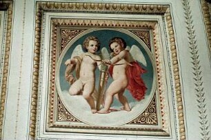 Putti mit Attributen Amors