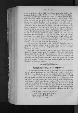 Gedicht: "Mißhandlung des Pferdes."