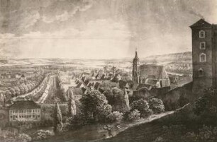 Ansicht der Stadt Pirna vom Sonnenstein aus