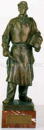 Bronzeskulptur "Schweißer"
