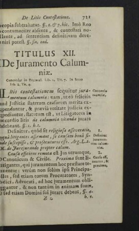 Titulus XII. De Juramento Calumniae.