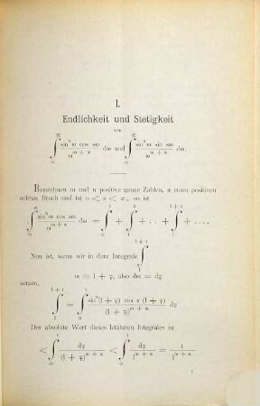 Beitrag zur Theorie der bestimmten Integrale und zur Attraktionstheorie
