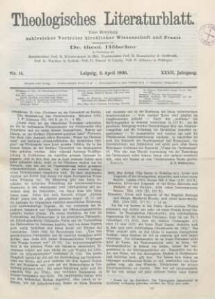 161-162 [Rezension] Pfleiderer, Otto, Die Entstehung des Christentums
