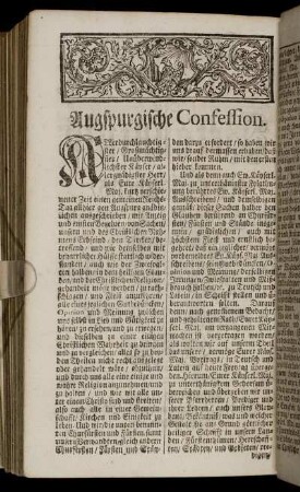 Augspurgische Confession.