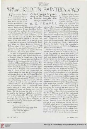 81.1925 = Nr. 337: When Holbein painted an ''AD''
