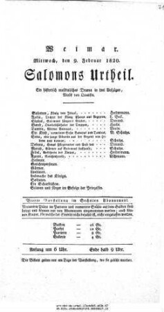 Salomons Urtheil