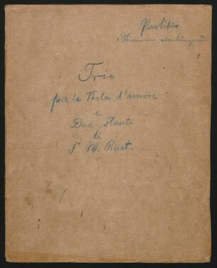 Trios; vla d'amore, fl (2); D-Dur; CzaR 105