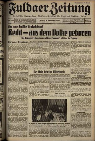Ausgabe vom Freitag, den 06. November 1936.