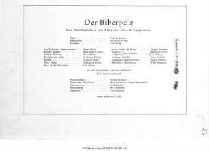 Der Biberpelz