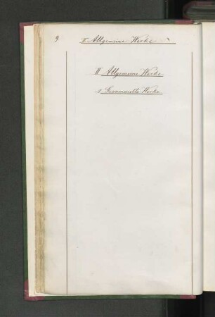 1. Gesammelte Werke.