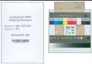 Entnazifizierung Otto Schuerhoff , geb. 24.10.1902 (Lehrer)